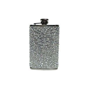 Iridescent Jewel Rhinestone Stainless Steel Flask Women’s Blinged Out Flask
